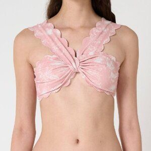 NWT Marysia East River Scalloped Bikini Top